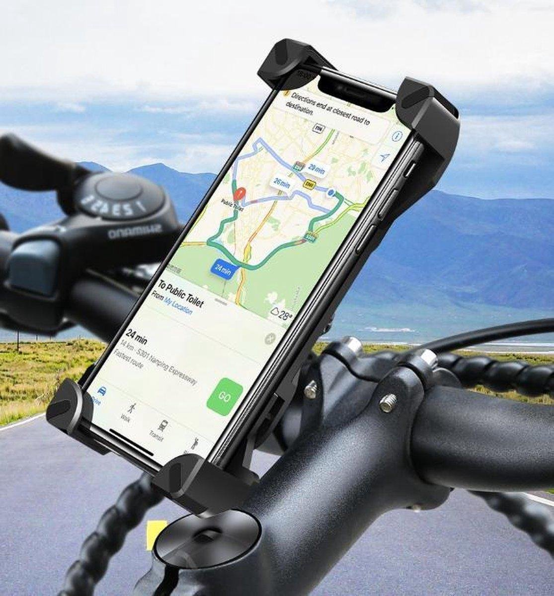 Fiets Telefoonhouder – 360° Draaibaar voor Mountainbikes en Standaard Fietsen