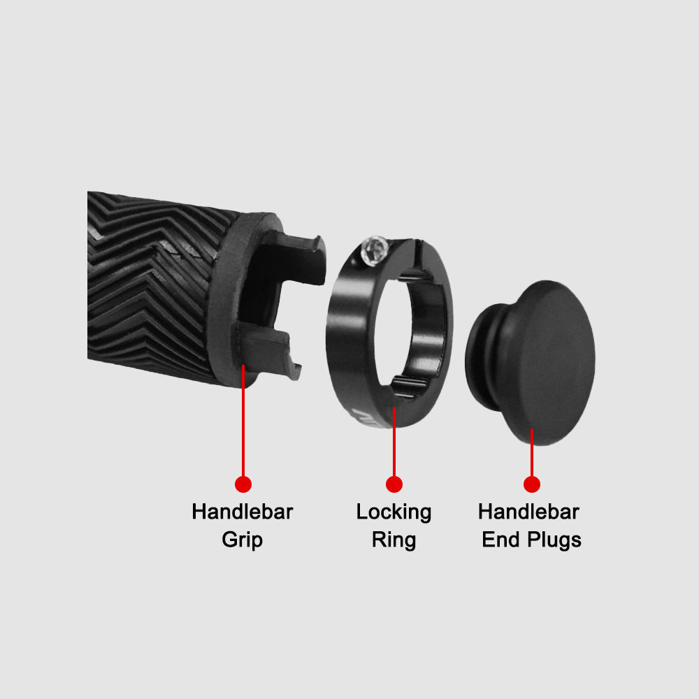 Poignées de guidon de vélo - 13,5 cm
