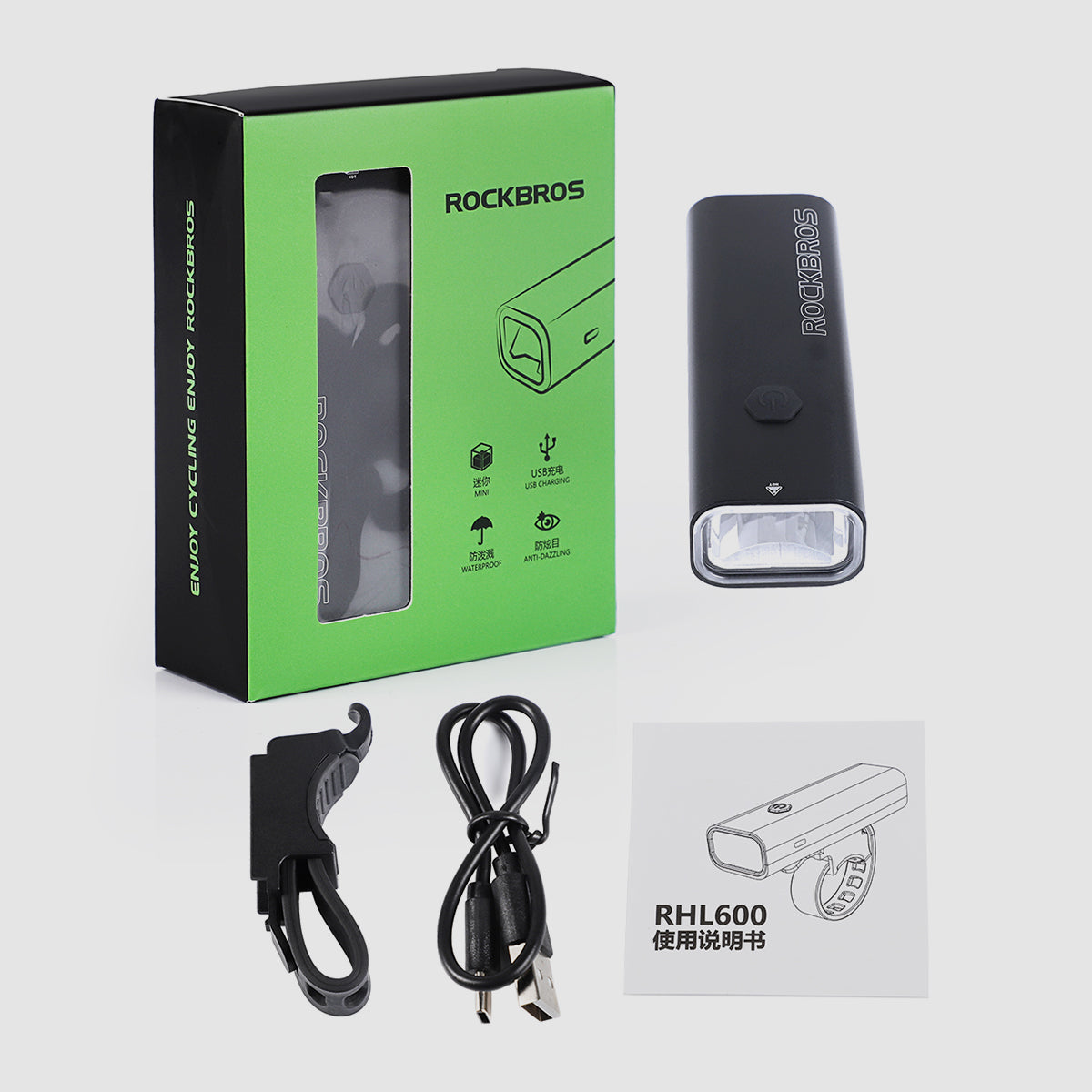 Phare avant de vélo Windgoo