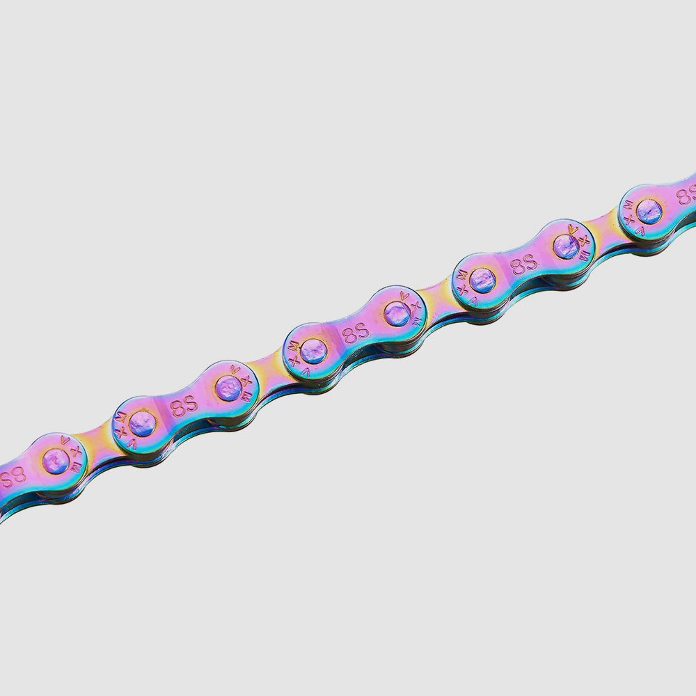 Chaîne de vélo 8 vitesses multicolore