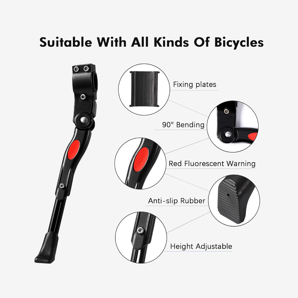 Verstelbare Fietsstandaard van 61-68 cm