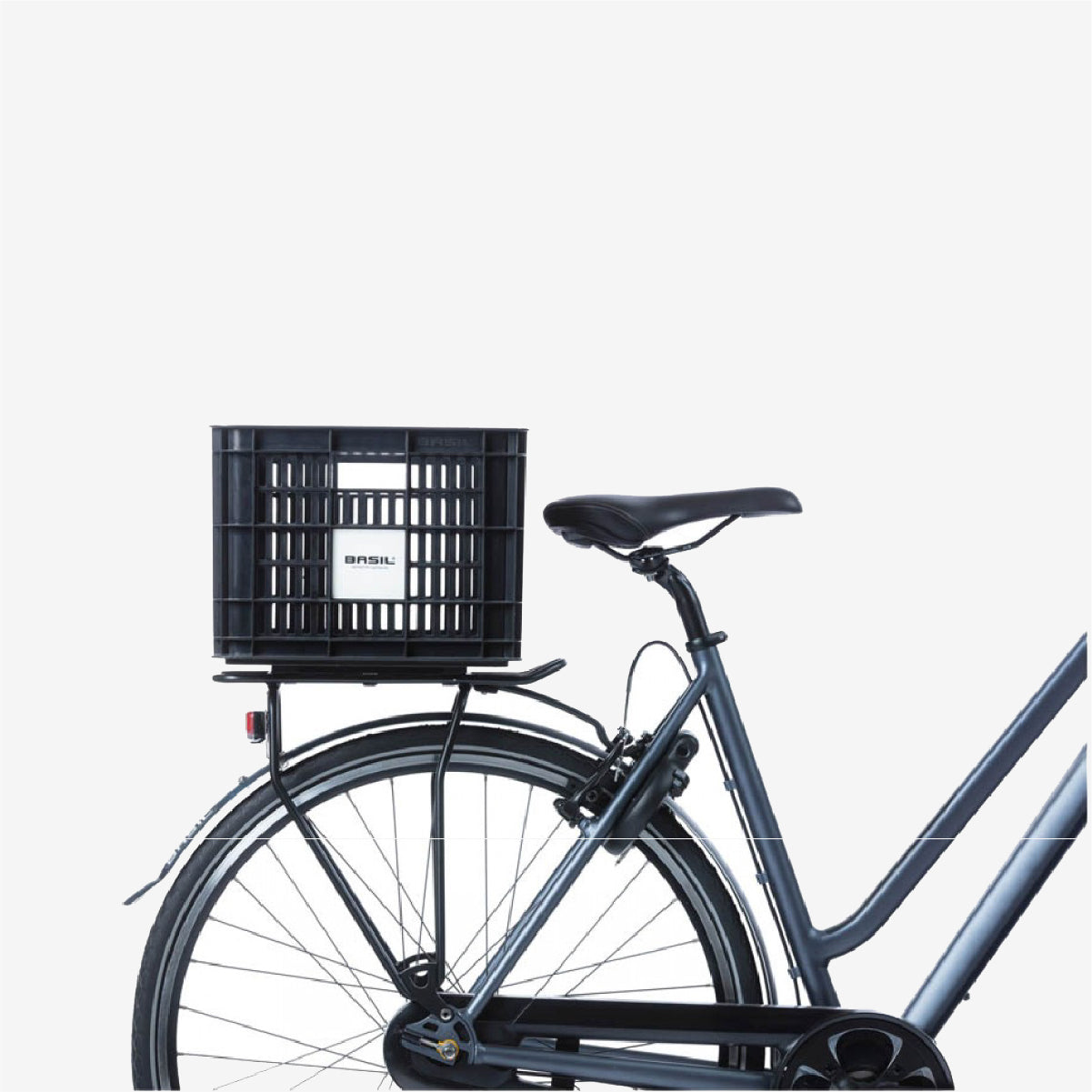 Basil Fietsmand 29,5L, Fietskrat - Duurzaam en Stevig