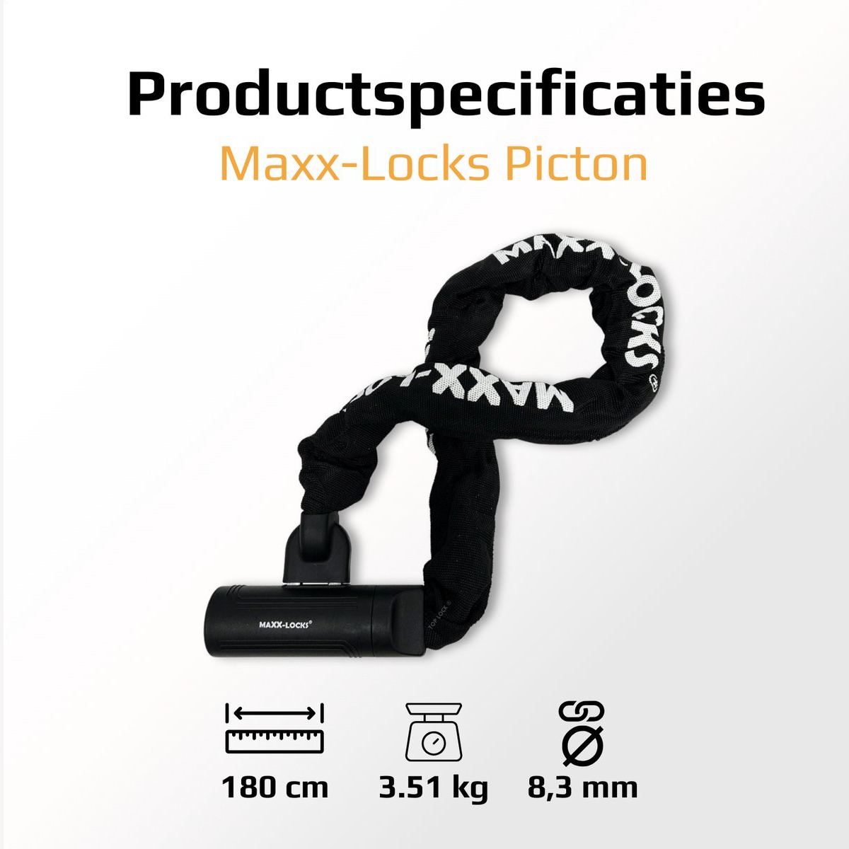 Maxx-Locks Picton Kettingslot - Art 2 Fietslot