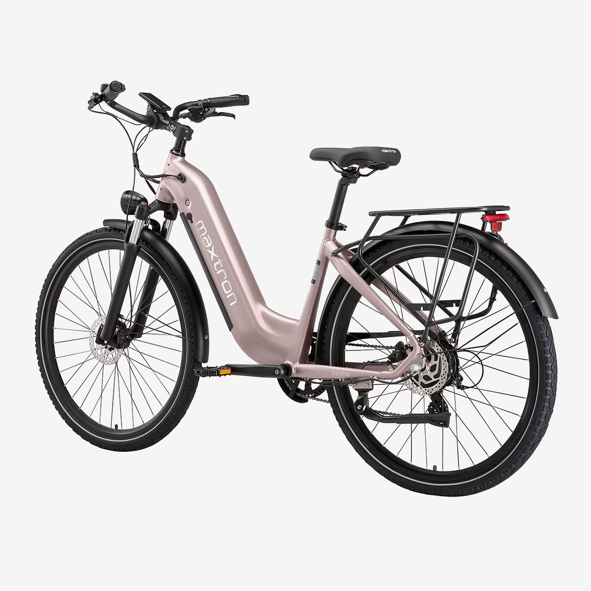 Maxtron Marathon Electric Bicycle Pink | 28×2.0 Inch Tires - 250W 36V 22.5Ah Battery - Range up to 160 km