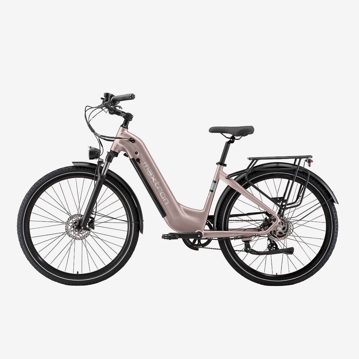 Maxtron Marathon Electric Bicycle Pink | 28×2.0 Inch Tires - 250W 36V 22.5Ah Battery - Range up to 160 km