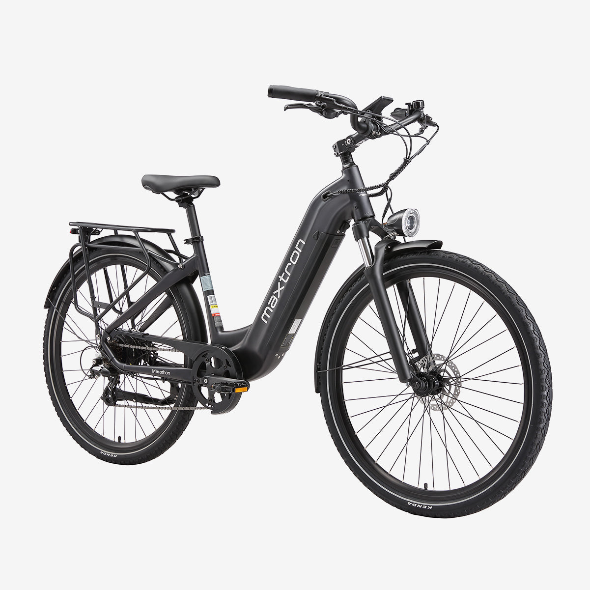 Vélo Électrique Maxtron Marathon Noir | Pneus 28×2.0 Pouces - Batterie 250W 36V 22,5Ah - Autonomie jusqu'à 160 km