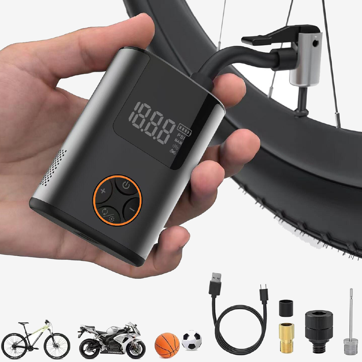 Mini Elektrische Compressor – Draagbare Fietspomp