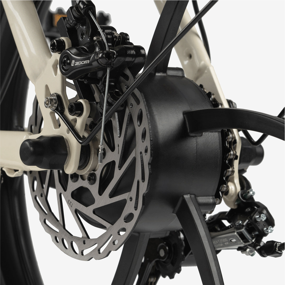 Maxtron Mule Vélo Électrique Crème | E-Bike Pliable avec Pneus 20" x 3.0 Moteur 250W Batterie 48V 20Ah