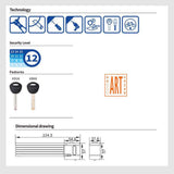 Bicycle lock TY3908 - 2 stars