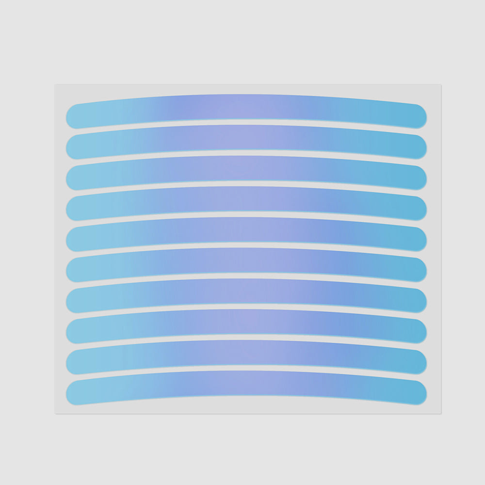 Autocollant réfléchissant multicolore pour jantes de vélo