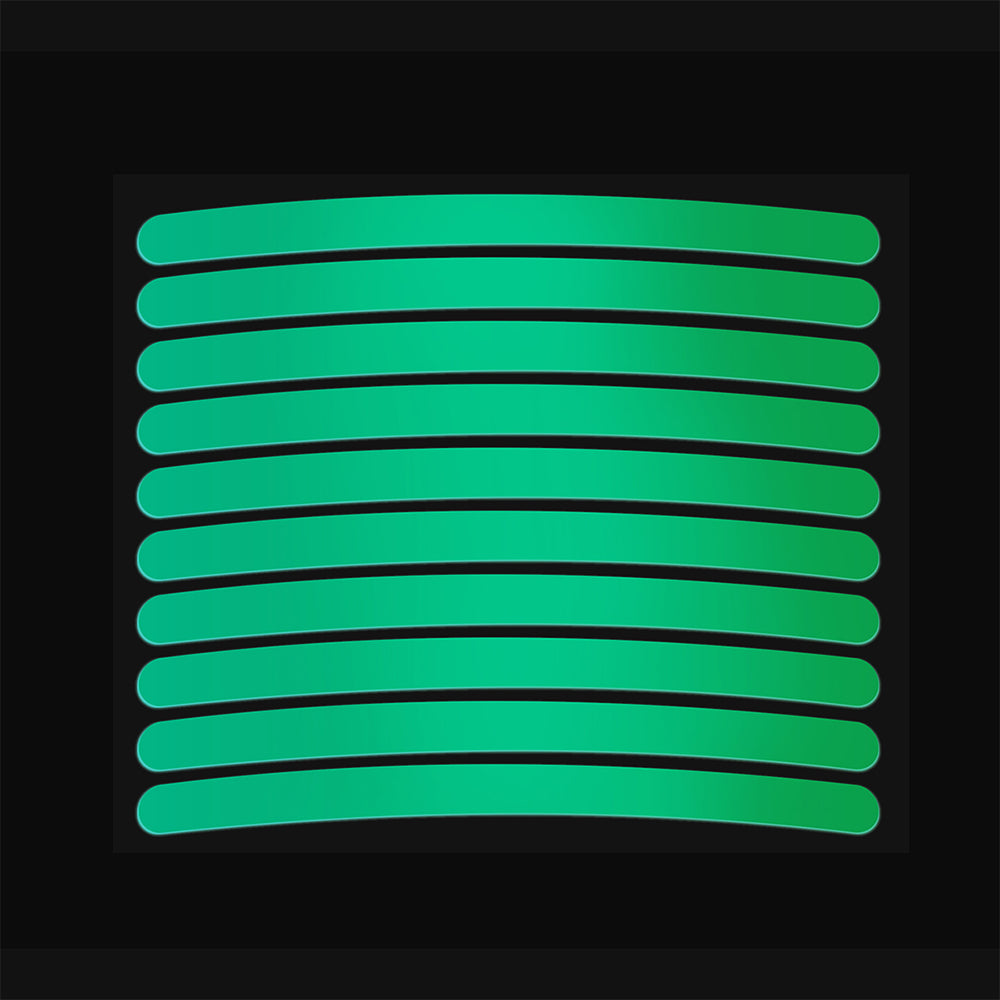 Autocollant réfléchissant multicolore pour jantes de vélo