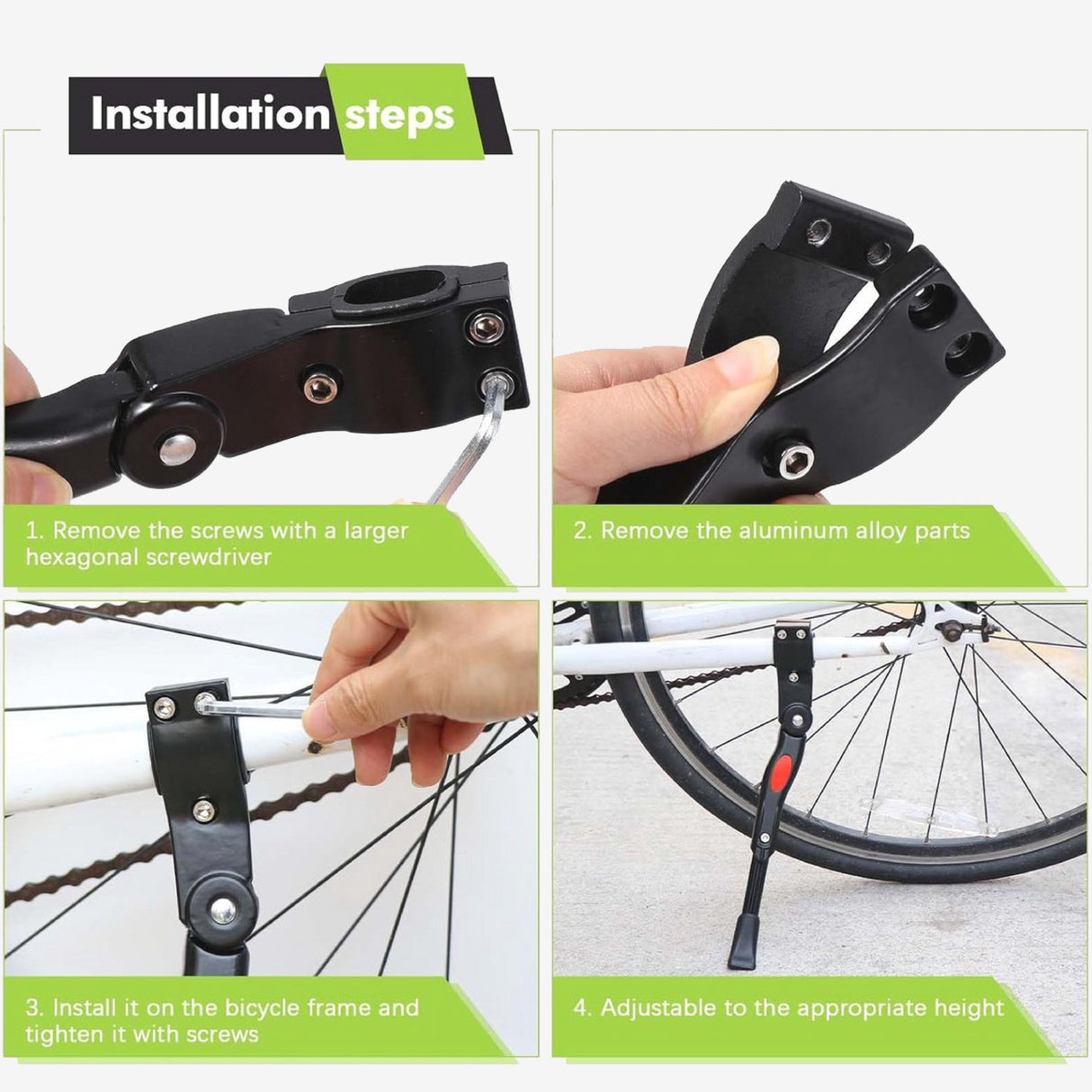 Verstelbare Fietsstandaard van 61-68 cm