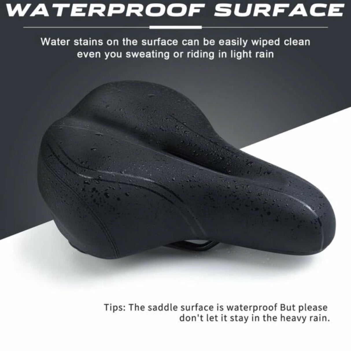 BOTC Comfort Fietszadel met Ventilatie & Zadelhoes