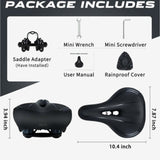 BOTC Comfort Fietszadel met Ventilatie & Zadelhoes