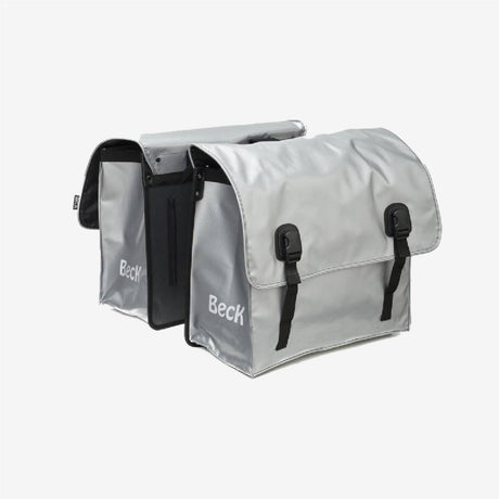 Beck Dubbele Fietstas BIG 65L - Zilver