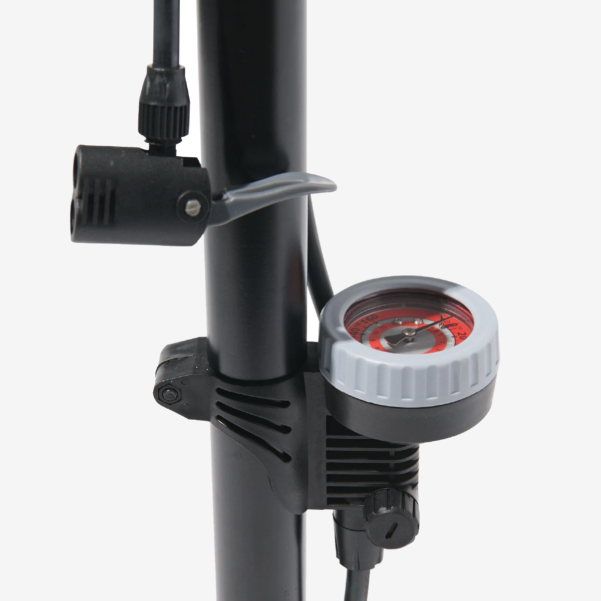 Staande Fietspomp Handpomp - Analoge Drukmeter - Dubbele Ventielkop