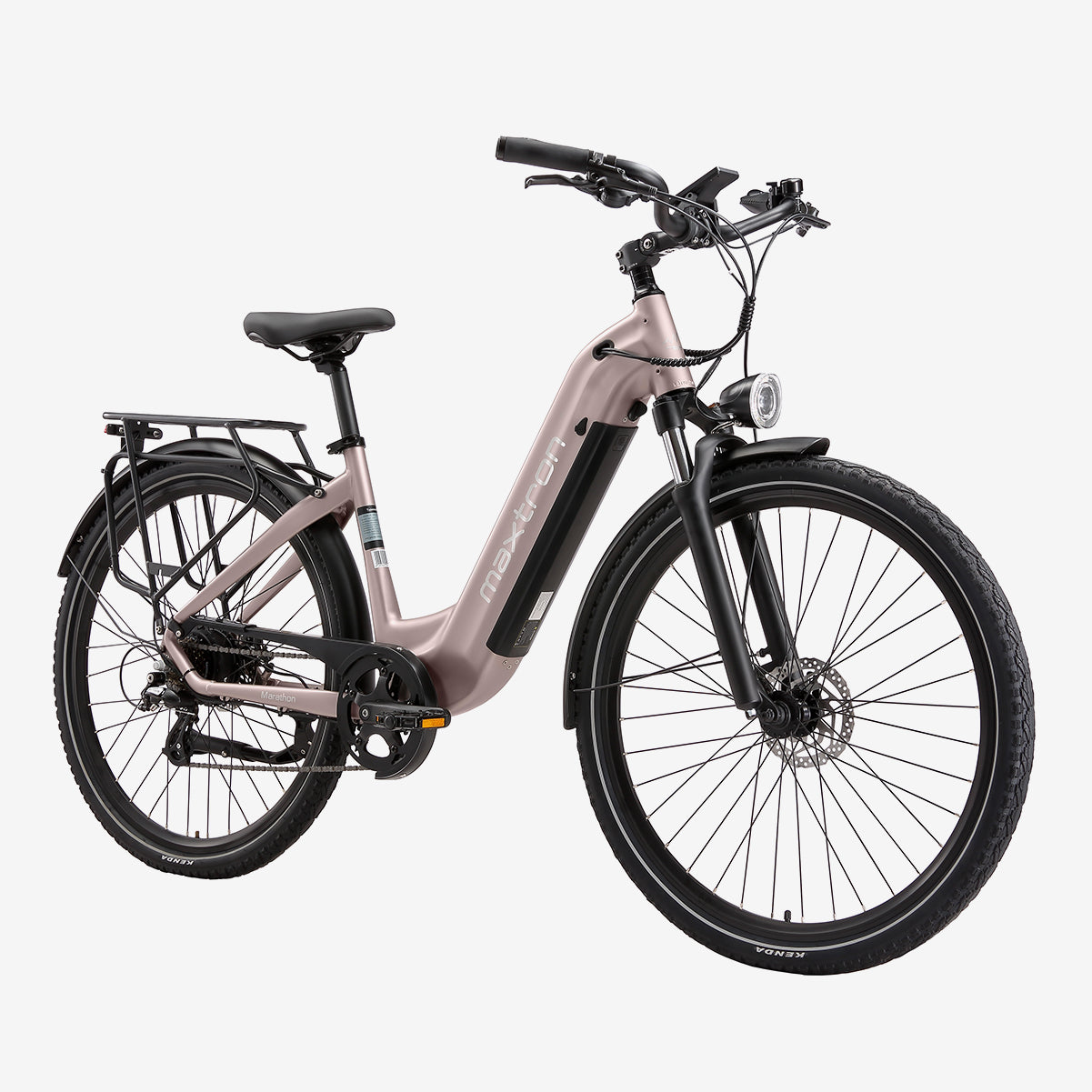 Maxtron Marathon Electric Bicycle Pink | 28×2.0 Inch Tires - 250W 36V 22.5Ah Battery - Range up to 160 km