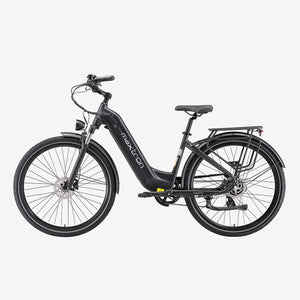 maxtron trekking e-bike Maxtron Urban 7 Electric Bicycle Blue | 27.5×2.0 Inch Tires