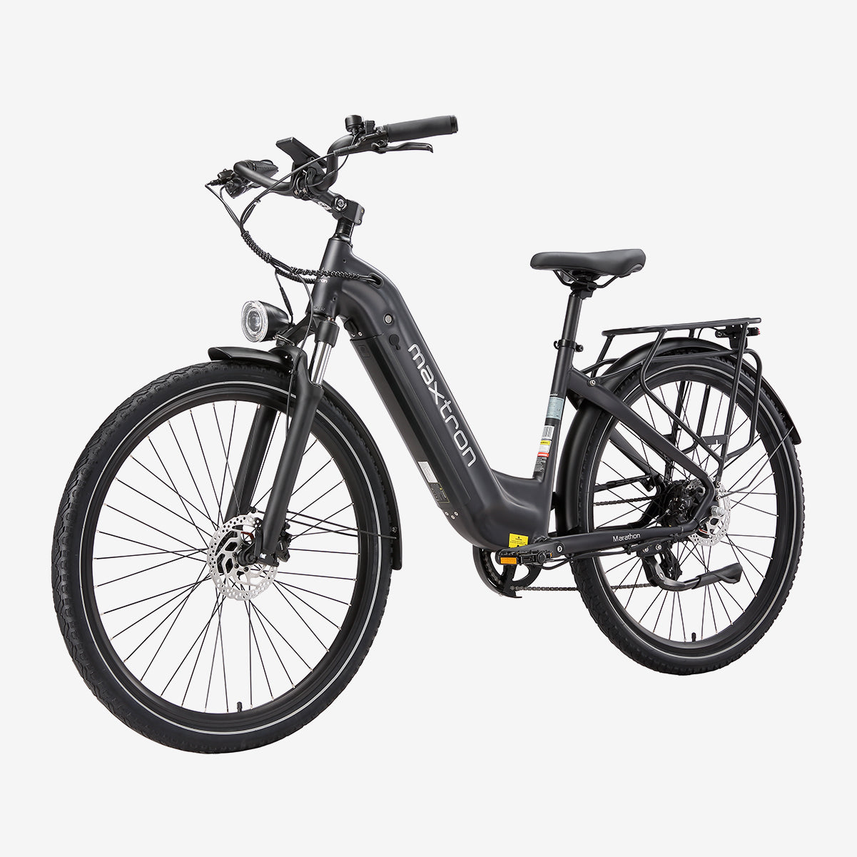 Vélo Électrique Maxtron Marathon Noir | Pneus 28×2.0 Pouces - Batterie 250W 36V 22,5Ah - Autonomie jusqu'à 160 km