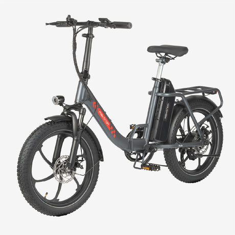 Maxtron Mule Elektrische Fiets Grijs | Opvouwbare E-Bike met 20" x 3.0 Banden 250W 48V 20Ah Accu