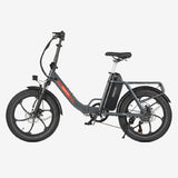 Maxtron Mule Electric Bicycle Grey | Folding E-Bike with 20" x 3.0 Tires 250W 48V 20Ah Battery