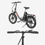 Maxtron Mule Electric Bicycle Grey | Folding E-Bike with 20" x 3.0 Tires 250W 48V 20Ah Battery