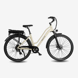 Maxtron Urban 7 Electric Bicycle Beige | 27.5×2.0 Inch Tires - 250W 36V 12.8Ah Battery