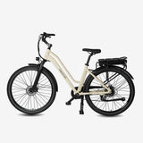 Maxtron Urban 7 Electric Bicycle Beige | 27.5×2.0 Inch Tires - 250W 36V 12.8Ah Battery