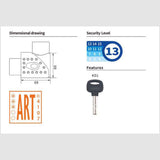 Bicycle lock TY734 - 3 stars